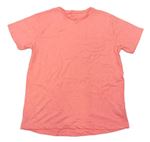 Neónově ružové melírované tričko s vreckom Next