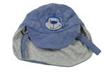 Modrá plážová čapica s medvedíkom Matalan
