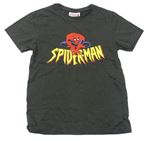 Tmavosivé tričko so Spidermanem Primark
