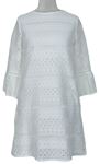 Dámske biele čipkové šaty Amisu