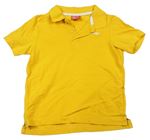 Žlté polo tričko s logom Slazenger