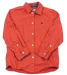 Červená košeľa s výšivkou H&M