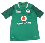 Zelené športové funkčné tričko s logom Canterbury