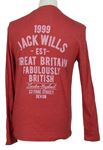 Pánské červené triko s nápisy zn. Jack Wills 