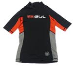 Čierno-sivo-červené UV tričko s nápisom GUL