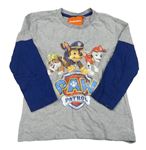 Sivo-modré tričko s Tlapkovou patrolou Nickelodeon