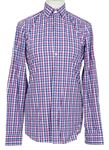 Pánska modro-ružová kockovaná košeľa Olymp vel. 15,5
