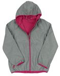 Sivo-ružová softshellová bunda s kapucňou Y.F.K.