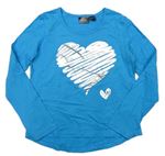 Tyrkysové tričko so srdcem BPC
