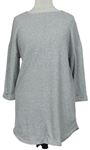 Dámske sivé melírované úpletové tričko F&F