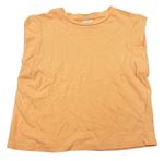 Lacné dievčenské tričká s krátkym rukávom veľkosť 122