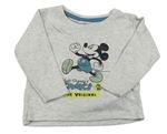 Sivé tričko s Mickeym Primark