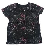 Čierno-ružovo-sivé vzorované tričko Primark