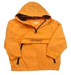 Oranžová šušťáková jarná bunda s vreckom a kapucňou Primark