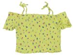 Lacné dievčenské tričká s krátkym rukávom veľkosť 146