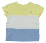 Žlto-bielo-modré pruhované tričko Next