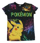Čierno-farebné tričko s Pikachu Matalan