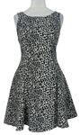 Dámske čierno-biele vzorované šaty H&M