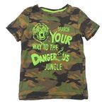Army tričko s nápismi a lvem
