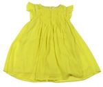 Žlté žoržetové šaty Next