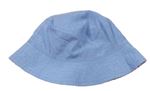 Modrý obojstranný klobúk