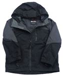 Čierno-sivá šušťáková funkčná jarná bunda s logom Peter Storm