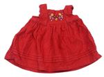 Červené menšestrové šaty s kvietkami Nutmeg