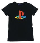 Čierne tričko s logem - PlayStation