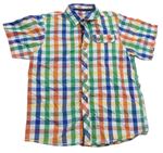 Smetanovo-farebná kockovaná košeľa Matalan