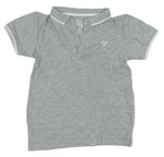 Sivé polo tričko s potlačou Urban