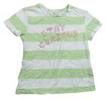 Lacné dievčenské tričká s krátkym rukávom veľkosť 116
