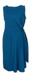 Dámske modrozelené šaty s opaskom S. Oliver
