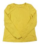 Lacné dievčenské tričká s dlhým rukávom veľkosť 128