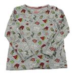 Lacné dievčenské tričká s dlhým rukávom veľkosť 104