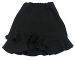 Čierna spoločenská sukňa s volánikmi Reserved