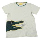 Béžové melírované tričko s krokodílom M&S