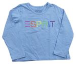 Svetlomodré tričko s logom Esprit
