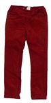 Červené elastické menšestrové nohavice H&M