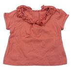 Lacné dievčenské tričká s krátkym rukávom veľkosť 56