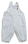 Biele plátenné podšité na traké nohavice H&M