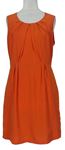 Dámske oranžové šaty Topshop