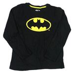 Čierne pyžamové tričko s Batmanem