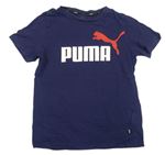 Tmavomodré tričko s logom PUMA