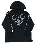 Čierna mikina s Mickeym a kapucňou Zara