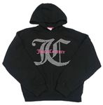 Čierna mikina s logom a kapucňou Juicy Couture