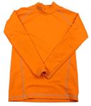 Neónově oranžové športové funkčné tričko