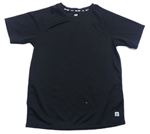 Čierne športové tričko s potlačou H&M