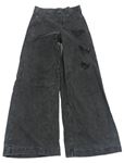 Sivé flare nohavice so srdiečkami H&M