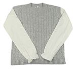 Sivý sveter s halenkou Primark