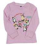 Ružové tričko s tučňáky F&F